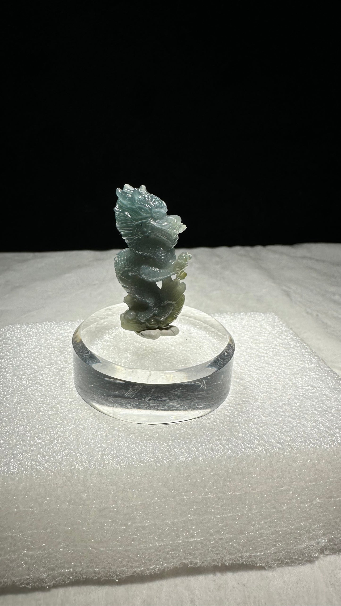 3D Dragon Carving - Guatemala Jade