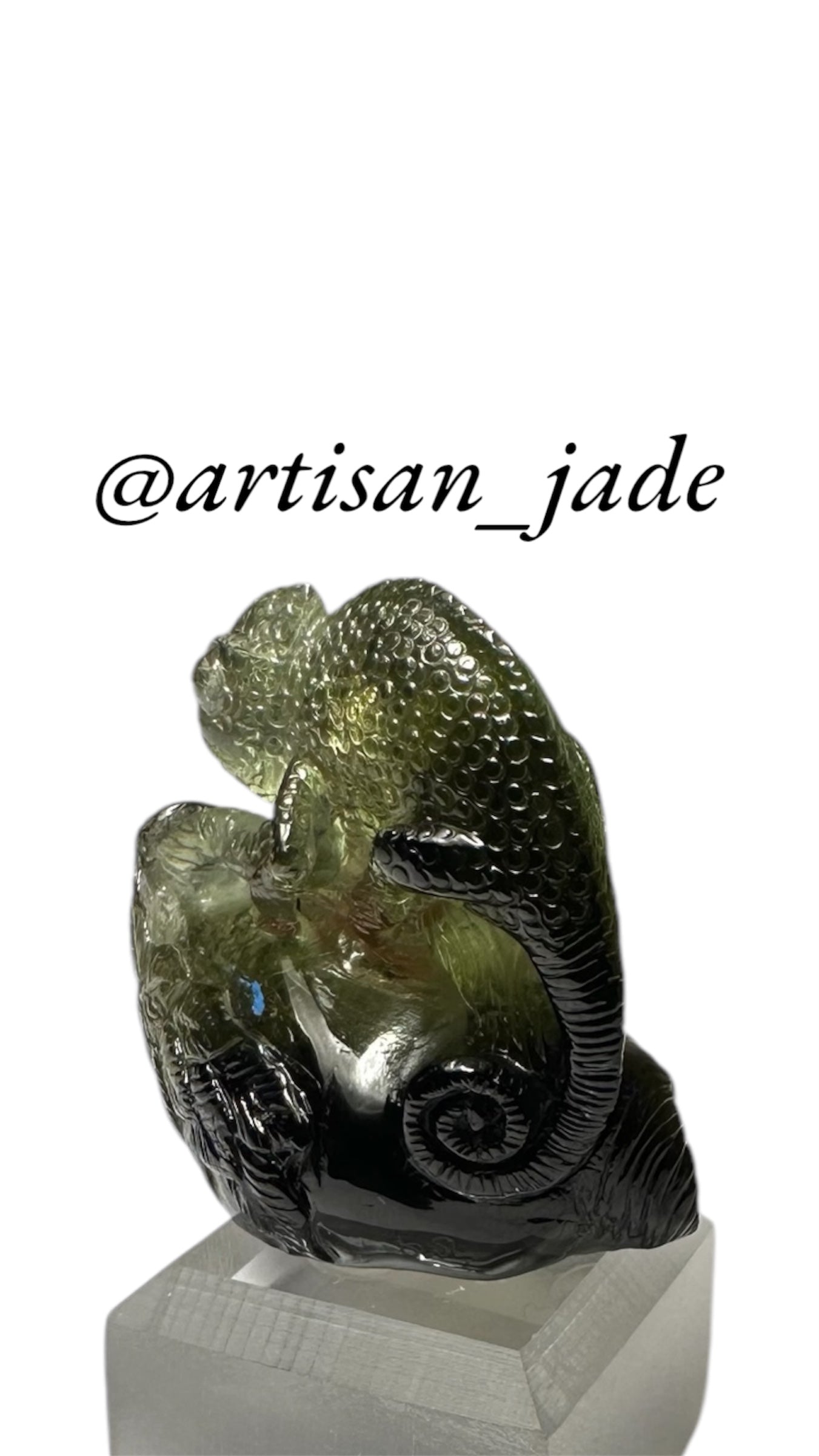3D Chameleon Pair, Pink and Green Tourmaline, Brazil