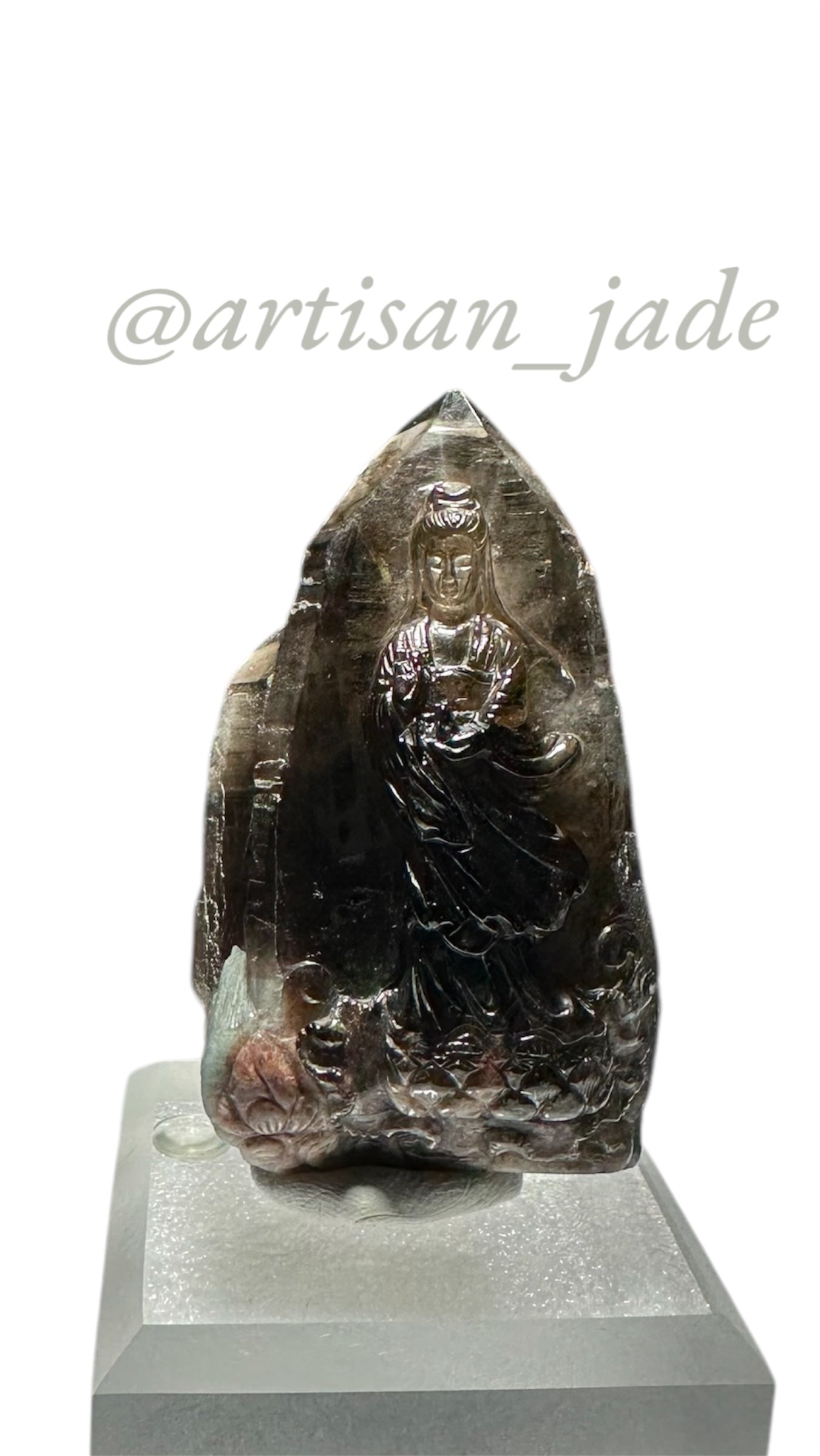 Quan-Yin Smoky Quartz and Amazonite
