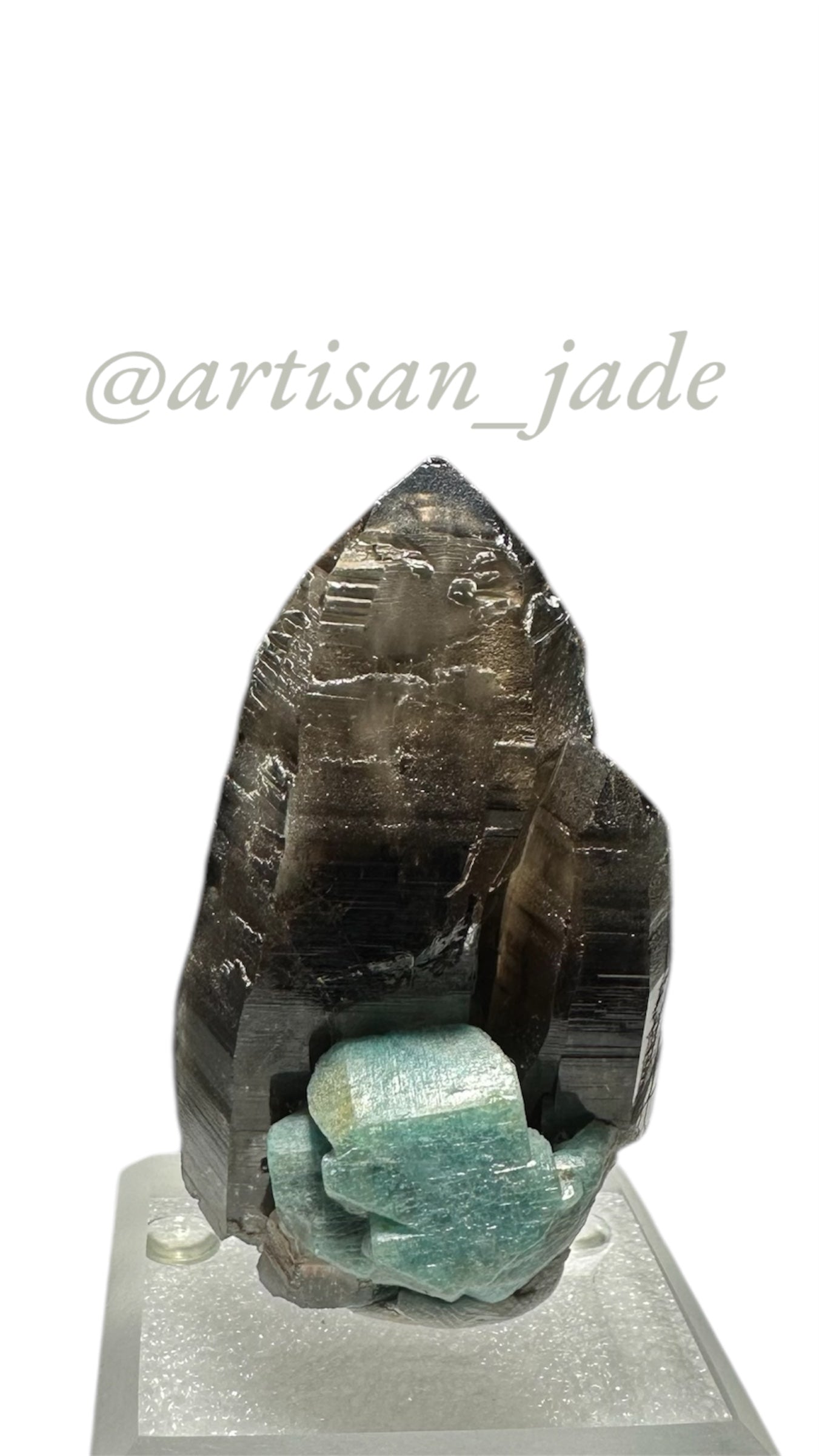Quan-Yin Smoky Quartz and Amazonite