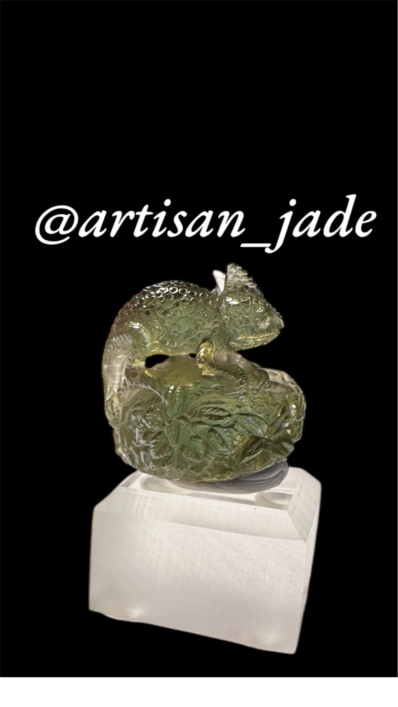 3D Chameleon Pair, Green Tourmaline, San Diego, California