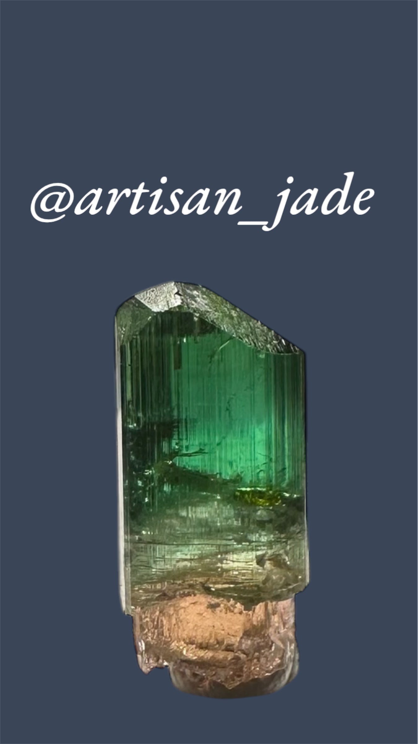 Bi-Color Tourmaline Scepter - Barra de Salinas, Brazil