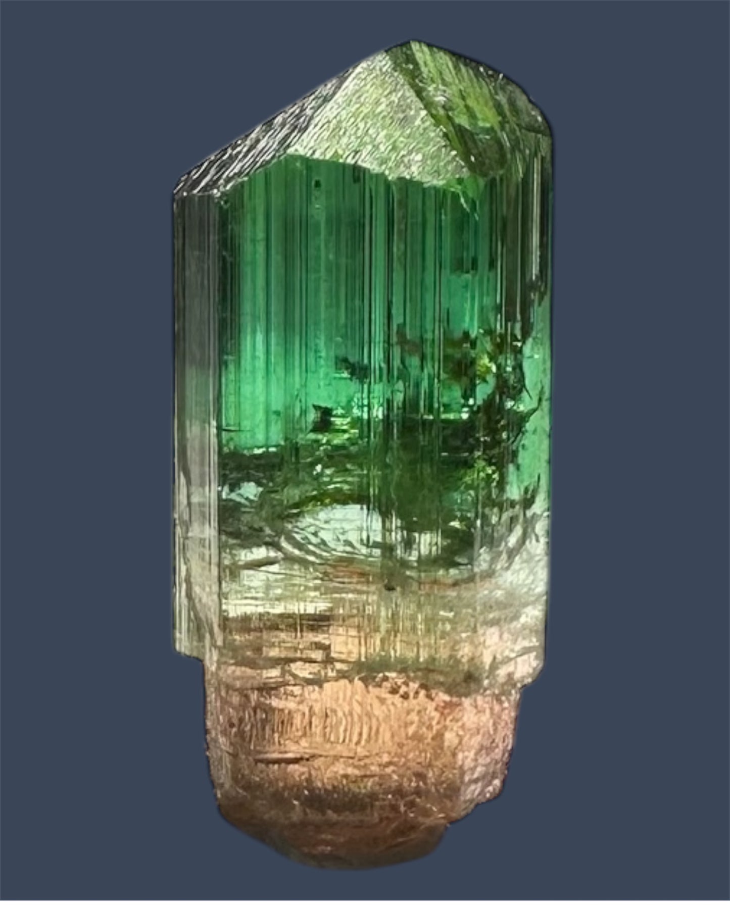 Bi-Color Tourmaline Scepter - Barra de Salinas, Brazil